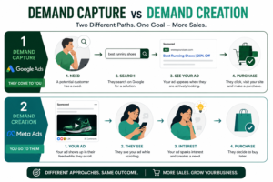 Section image — google-ads-best-use-cases-india.webp (1080×1080, doubles as Instagram post)
demand-capture-vs-demand-creation